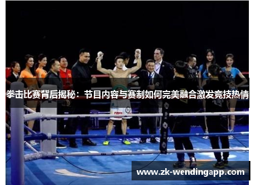 拳击比赛背后揭秘：节目内容与赛制如何完美融合激发竞技热情